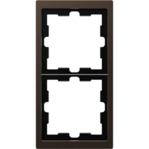 D-Life Metall Rahmen, 2 fach , Moccametallic Merten MEG4020-6552