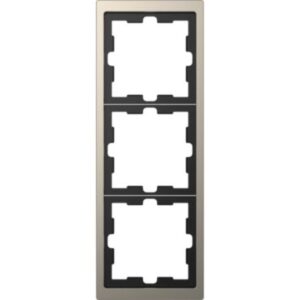 D-Life Metall Rahmen, 3 fach , Nickelmetallic Merten MEG4030-6550