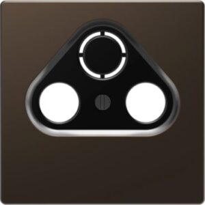Zentralplatte für Antennensteckdosen, Moccametallic, System Design Merten MEG4123-6052