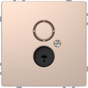 Lautsprecher-Steckdosen-Einsatz, Champagnermetallic, System Design Merten MEG4345-6051