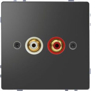 Steckdose für Audio Anschluss, Anthrazit, System Design Merten MEG4350-6034