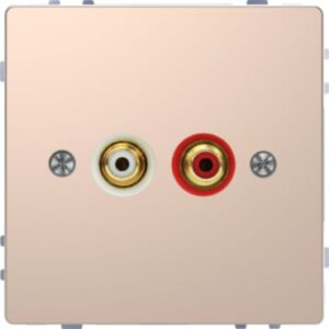 Steckdose für Audio Anschluss, Champagnermetallic, System Design Merten MEG4350-6051