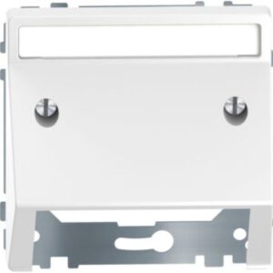 Schrägauslass mit Schriftfeld, Lotosweiß, System Design Merten MEG4540-6035