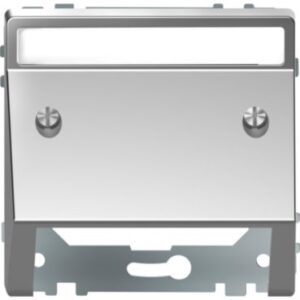 Schrägauslass mit Schriftfeld, Edelstahl, System Design Merten MEG4540-6036
