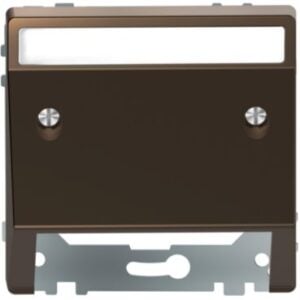 Schrägauslass mit Schriftfeld, Moccametallic, System Design Merten MEG4540-6052