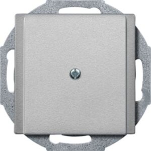 Zentralplatte Leitungsauslass, aluminium, System M Merten 295660