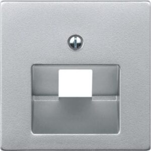 Zentralplatte für UAE-Einsatz, 1 fach , aluminium, System M Merten 298360