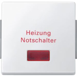 Wippe für Heizungs-Notschalter, polarweiß, AQUADESIGN Merten 343019