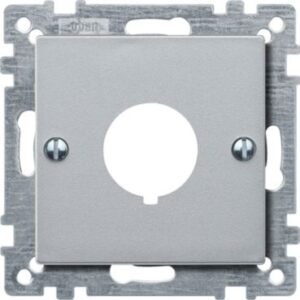 Zentralplatte für Befehlsgeräte, aluminium, System M Merten 393960