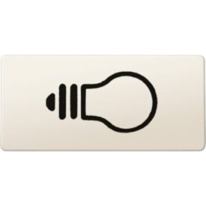Symbole, rechteckig, Licht, weiß Merten 395600