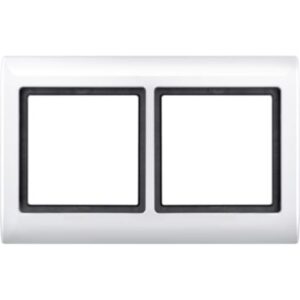 AQUADESIGN-Rahmen, 2 fach , polarweiß Merten 400219