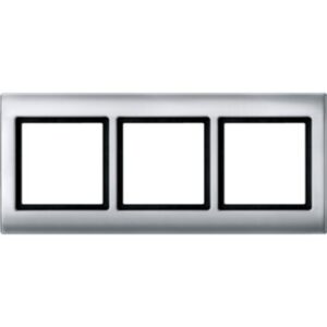 AQUADESIGN-Rahmen, 3 fach , aluminium Merten 400360