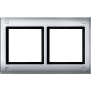 AQUADESIGN-Rahmen mit Verschraubung, 2 fach , aluminium Merten 401260