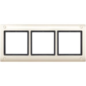 AQUADESIGN-Rahmen mit Verschraubung, 3 fach , weiß Merten 401344