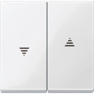 Wippe für Rollladenschalter und -taster, polarweiß glänzend, System M Merten 432419