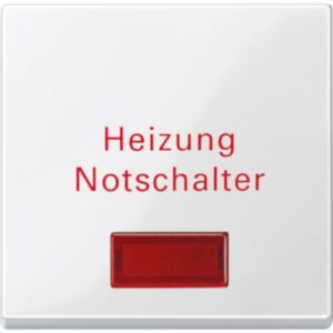Wippe für Heizungs-Notschalter, polarweiß glänzend, System M Merten 432919