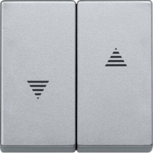 Wippe für Rollladenschalter und -taster, aluminium, System M Merten 435560