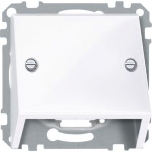 Schrägauslass, aktivweiß glänzend, System M Merten 464925