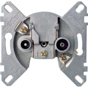 BK-/Sat-Antennendurchgangsdose, 2 fach  Merten 466098