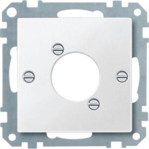 Zentralplatte für Audio-Steckverbinder XLR, polarweiß, System M Merten 468919