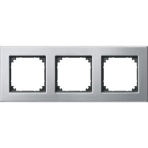 M-PLAN-Metallrahmen, 3 fach , Platinsilber Merten 475360