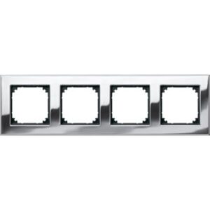 M-PLAN-Metallrahmen, 4 fach , Chrom Merten 475439