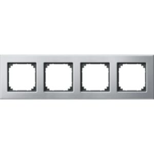 M-PLAN-Metallrahmen, 4 fach , Platinsilber Merten 475460