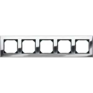 M-PLAN-Metallrahmen, 5 fach , Chrom Merten 475539