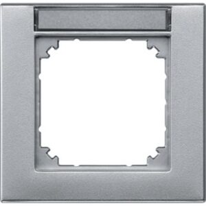 M-PLAN-Rahmen, 1 fach  beschriftbar, aluminium Merten 476160