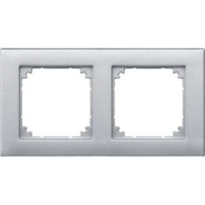 M-PLAN-Rahmen, 2 fach , aluminium Merten 486260