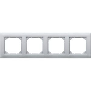 M-PLAN-Rahmen, 4 fach , aluminium Merten 486460