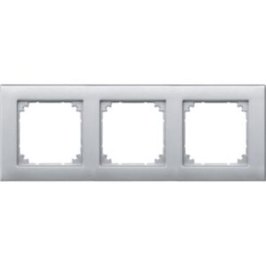 M-PLAN II-Rahmen, 3 fach , bündiger Einbau, aluminium Merten 488360