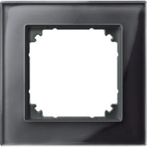 M-PLAN-Echtglasrahmen, 1 fach , Onyxschwarz Merten 489103
