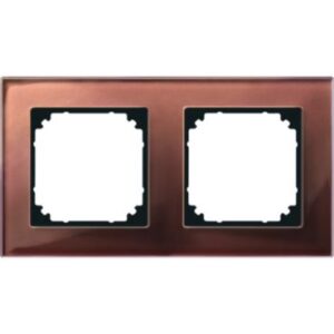 M-PLAN-Echtglasrahmen, 2 fach , Mahagonibraun Merten 489215