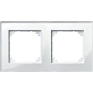 M-PLAN-Echtglasrahmen, 2 fach , Brillantweiß Merten 489219