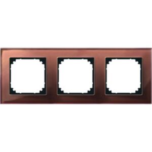 M-PLAN-Echtglasrahmen, 3 fach , Mahagonibraun Merten 489315