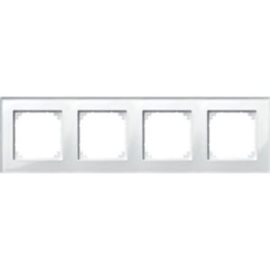 M-PLAN-Echtglasrahmen, 4 fach , Brillantweiß Merten 489419