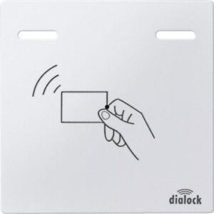Zentralplatte für Häfele Dialock Merten WT, polarweiß, System M Merten 587519