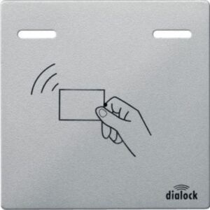 Zentralplatte für Häfele Dialock Merten WT, aluminium, System M Merten 587560