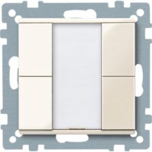 KNX Taster 2 fach  plus, weiß glänzend, System M Merten 617244