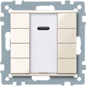 KNX Taster 4 fach  plus mit IR-Empfänger, weiß glänzend, System M Merten 617544