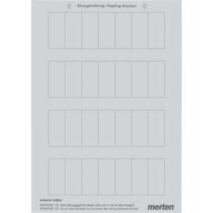 KNX Beschriftungsbogen für Taster, silber Merten 618320