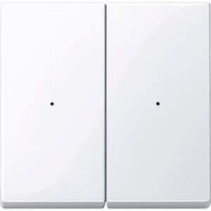 KNX Wippen für Tastermodul 2 fach , aktivweiß glänzend, System M Merten 619225