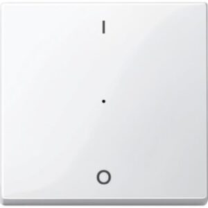 KNX Wippe für Tastermodul 1 fach  mit Aufdruck 1/0, polarweiß glänzend, System M Merten 619319