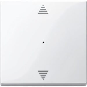 KNX Wippe für Tastermodul 1 fach  mit Aufdruck Auf/Ab, polarweiß glänzend, System M Merten 619419