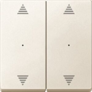 KNX Wippen für Tastermodul 2 fach  mit Aufdrucken Pfeile Auf/Ab, weiß, System M Merten 625844