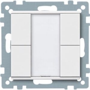 KNX Taster 2 fach  plus, polarweiß, System M Merten 627619