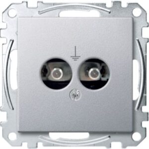 Potentialausgleich-Steckdosen-Einsatz, aluminium, System M Merten MEG2100-0460