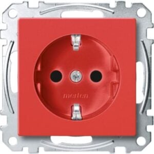 SCHUKO-Steckdose für Sonderstromkreise, BRS, Steckklemmen, rubinrot, System M Merten MEG2300-0306