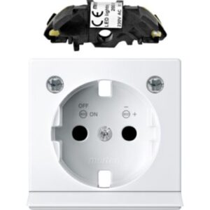 Erweiterungsset LED Beleuchtung für SCHUKO-Steckd., polarweiß glänzend, System M Merten MEG2334-0319